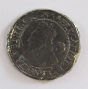 Reproduction Queen Elizabeth I silver six pence 1562