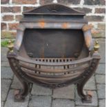 Georgian style cast iron fire basket W 57cm D 34cm