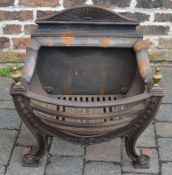 Georgian style cast iron fire basket W 57cm D 34cm
