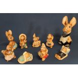 Selection of Pendelfin rabbits