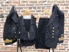 Naval Lieutenant-Commander Peebles of HMS Osprey Dinner Jacket, waistcoat and trouser set and Blazer