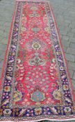 Large Persian tabriz runner 303cm by 85cm