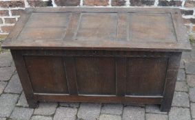 20th century oak & hard board coffer