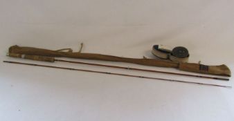 Farlow split cane fishing rod 'The Elf' 6'10" and Hardy 'LRH Lightweight' fishing reel