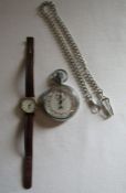 Philip Mercier ladies watch (not working and damage to strap) and Presta SUPER stop watch with