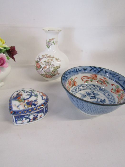 Mixed collection of ceramics to include Wedgwood black lighter and blue jasper clock, Royal - Image 4 of 4