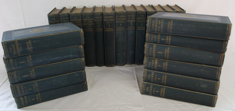 24 volumes by George Meredith, Surrey Edition, The Times Book Club, London 1912