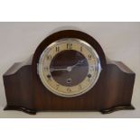 German double chime large shapely mantel clock Ht 24cm L 40cm