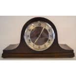F.H.S Napoleon hat mantel clock double chimes L 42 H 23cm