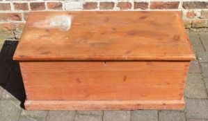 Victorian pine blanket box L94cm D47cm Ht41cm