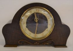 Rare H.A.C mantel clock with Westminster & Whittington  chimes Ht 20cm W 30cm