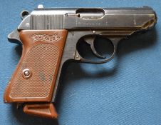 Deactivated Walther PPK pistol with leather holster with  EU 2018/337 deactivation certificate