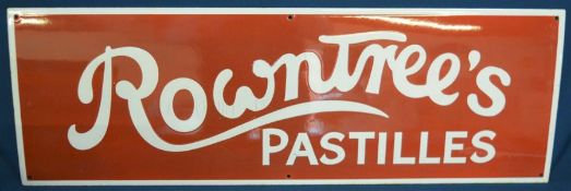 Rowntree's Pastilles enamel sign 92cm by 30.5cm