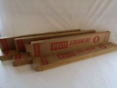 6 x boxes of PECO Streamline 0 gauge flexible track, sl-700x wooden type sleeper, most boxes are