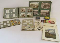 Collection of postcards, cigarette cards, German mountain postcards, poollette football pool card