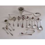 Collection of silver and silver plate to include Belvin and Elkington & Co total silver weight 1.