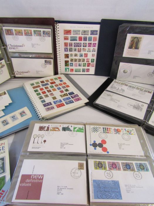 Collection of first day covers and part filled stamp collectors albums - Image 4 of 7