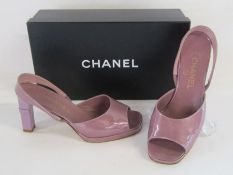 Vintage Chanel ladies sling back shoes size 36.5