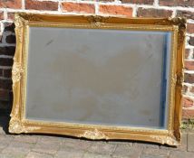 Ornate gilt wall mirror 108cm by 77cm
