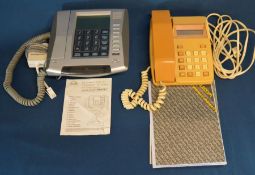 Two retro telephones: Innovage Speaker Phone & a Telecom Sceptre 100