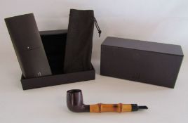 Dunhill Bruyere 3103 'freehand' with bamboo tobacco pipe