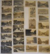 Collection of 29 Louth Flood post cards from 1920 including 16 Benton (8 of funerals)