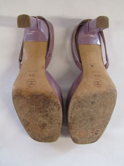 Vintage Chanel ladies sling back shoes size 36.5 - Image 6 of 7