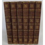 6 volumes The Antiquarian & Topographical Cabinet, London 1819, quarter bound