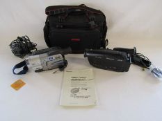 Sony CCD-TRV59E Hi8 camera and Panasonic NV-RX15B camera