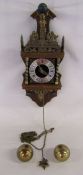 Wall hung Dutch Barge clock (broken chain)