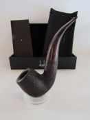 Dunhill 6102 'Bent Billiard' Cumberland tobacco pipe