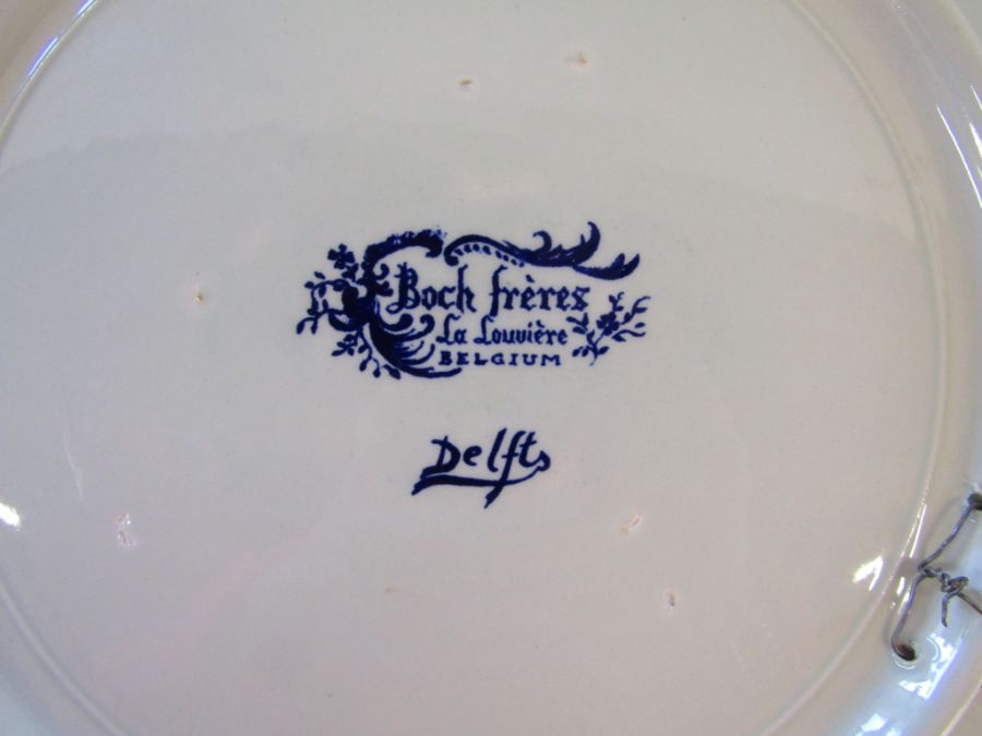 A collection of Delft's chargers Boch Freres and Boch Belgium - Image 5 of 6