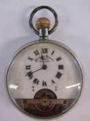 Hebdomas Patent 8 day swiss made pocket watch