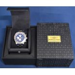 Breitling Super Avenger II steel gents chronograph wristwatch with plastic bezel protector,