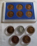 Patina Double Florin 6 Coin Collection & 5 further double florins George V, VI & Elizabeth II