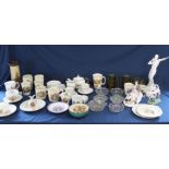Selection of commemorative china including mid Victorian HRH Prince of Wales saucer, 1887 Jubilee