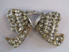 Sterling Fred A. Block bow brooch