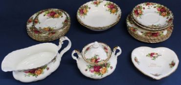 20 pieces of Royal Albert Old Country Roses bone china