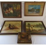 Selection of pictures to include paintings by Janet Mitchell