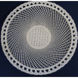 Belleek Irish porcelain basket weave plate diam. 26cm