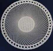 Belleek Irish porcelain basket weave plate diam. 26cm