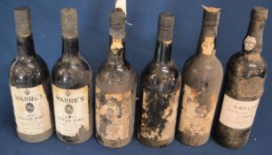 6 bottles of vintage port: 4 Warre's 1977, 1 Warre's 1969 & 1 bottle of Taylor's 2003