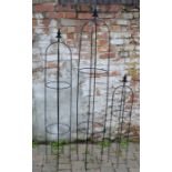 3 wire obelisk plant trellis frames