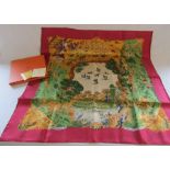 Boxed Hermes scarf 'Africa'