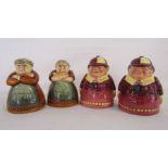 Royal Doulton Toil for Men and Vote for Women salt and pepper pots and Tweedle Dee and Tweedle Dum