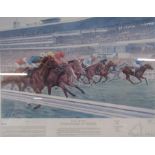 'Racecourses of Britain'  Paul Hart - A pencil signed open edition print approx. 88cm x 75.5cm