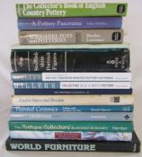 Collection of reference books Staffordshire figures, Antique Collector's, painted ceramics etc