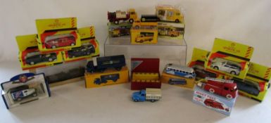 Collection of toy cars to include Dinky, Atlas, Oxford and Shell classic sports car collection