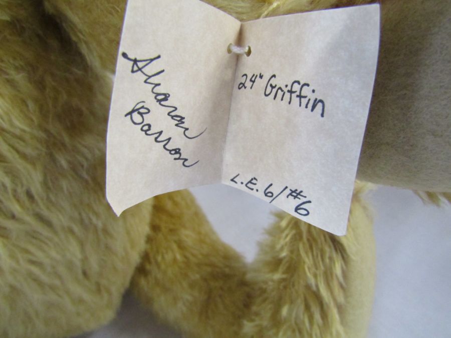2 Barron Bears made for teddy bears of Witney - 'Griffin' limited edition 6/6 and 'Hartley' - Image 3 of 7