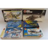 Collection of models to include Airfix, Hawker fury bi-plane, Mosquito, Westland Navy Lynx MK 8,